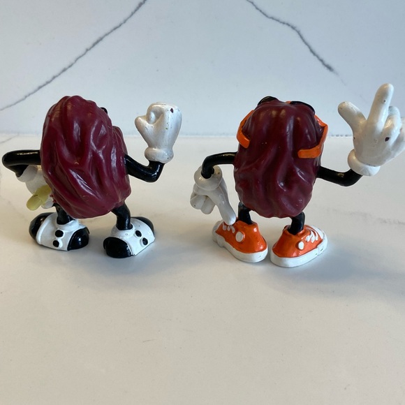 Vintage California Raisins Singer Dancer Figures 1987 Calrab PVC 3” Collectible - Picture 4 of 7